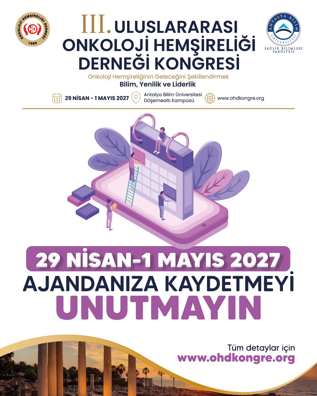 III. Uluslararası Onkoloji Hemşireliği Derneği Kongresi Afişi